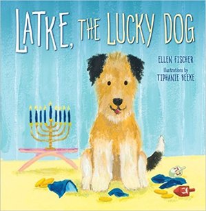 Latke, the Lucky Dog from Chanukah Favorites - BusyNestNews.com