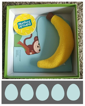 Monkey Around, a board game for toddlers on BusyNestNews.com