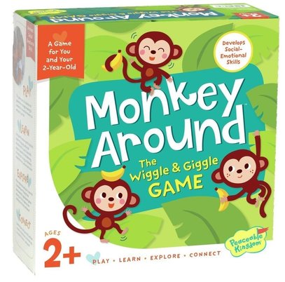 Monkey Around, a board game for toddlers on BusyNestNews.com
